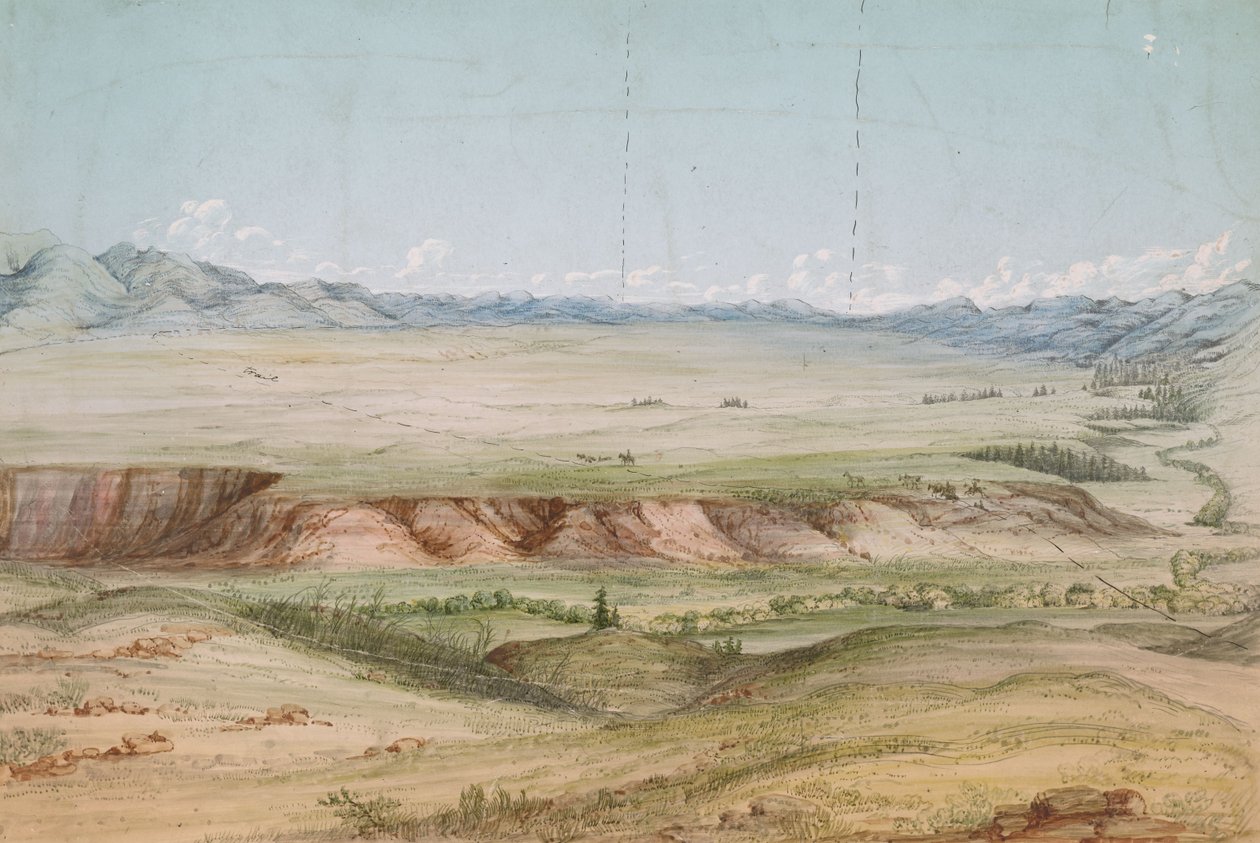Prateria di Big Hole da nord da John Mix Stanley