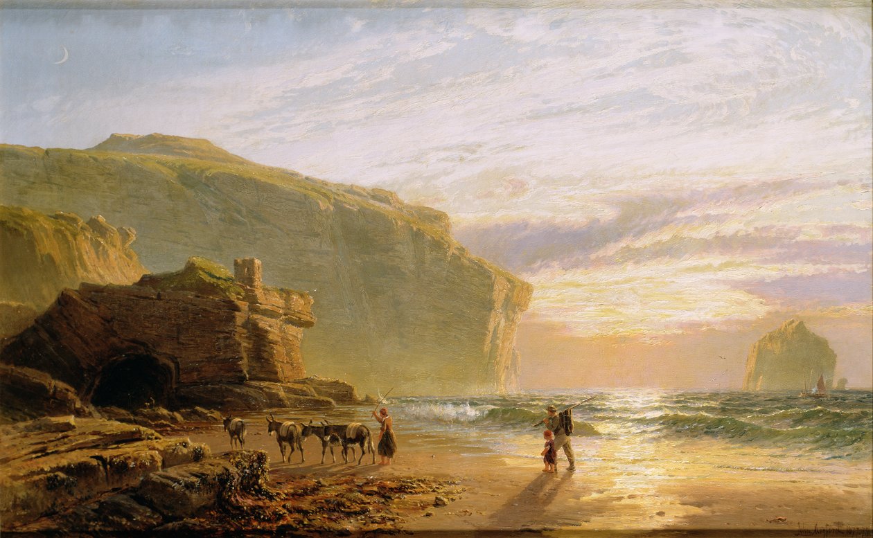 Al largo della costa della Cornovaglia, o Trebariwith Strand da John Mogford