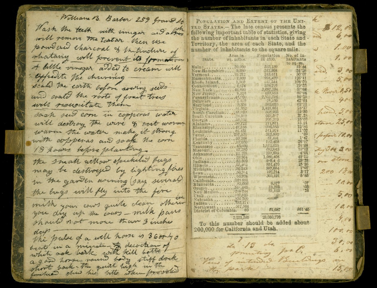Pagine dal diario di John Montgomery Roberts, uno dei primi coloni a Morton, Illinois, 1830-86 da John Montgomery Roberts