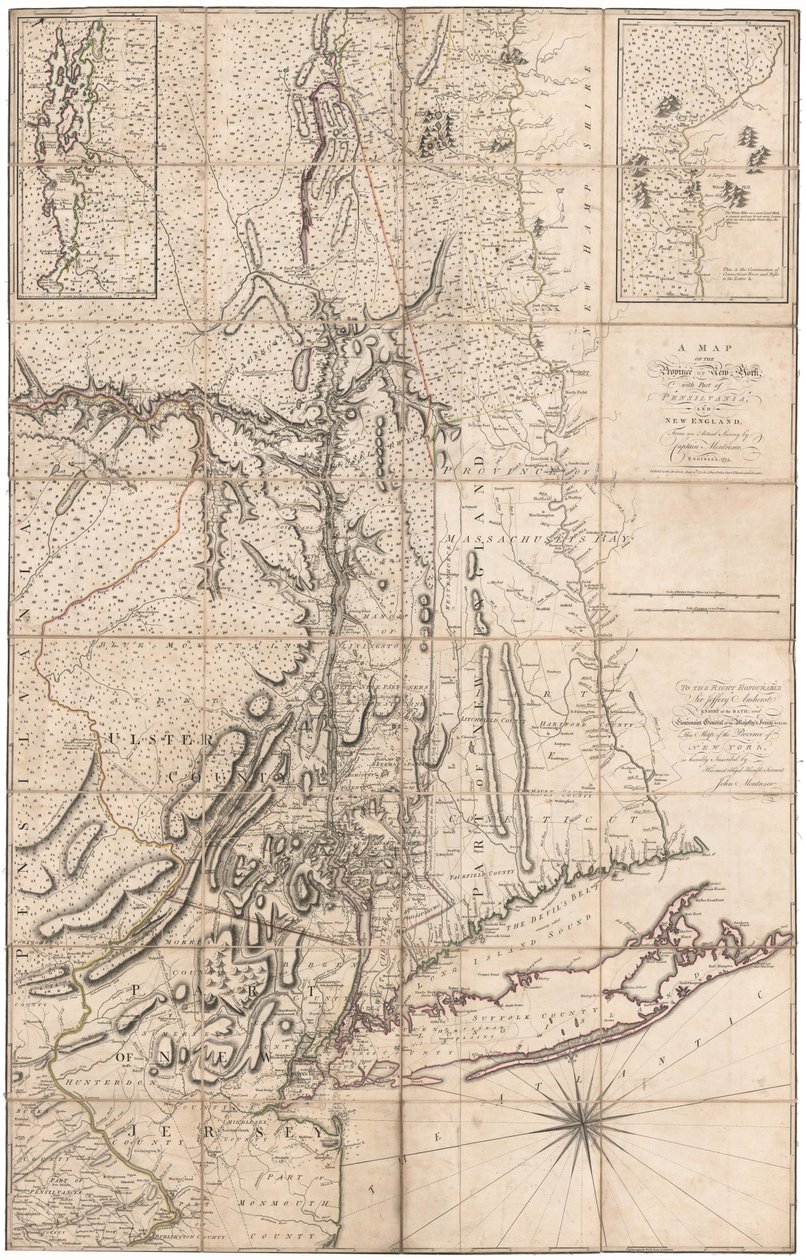 Mappa di New York di Montresor da John Montresor
