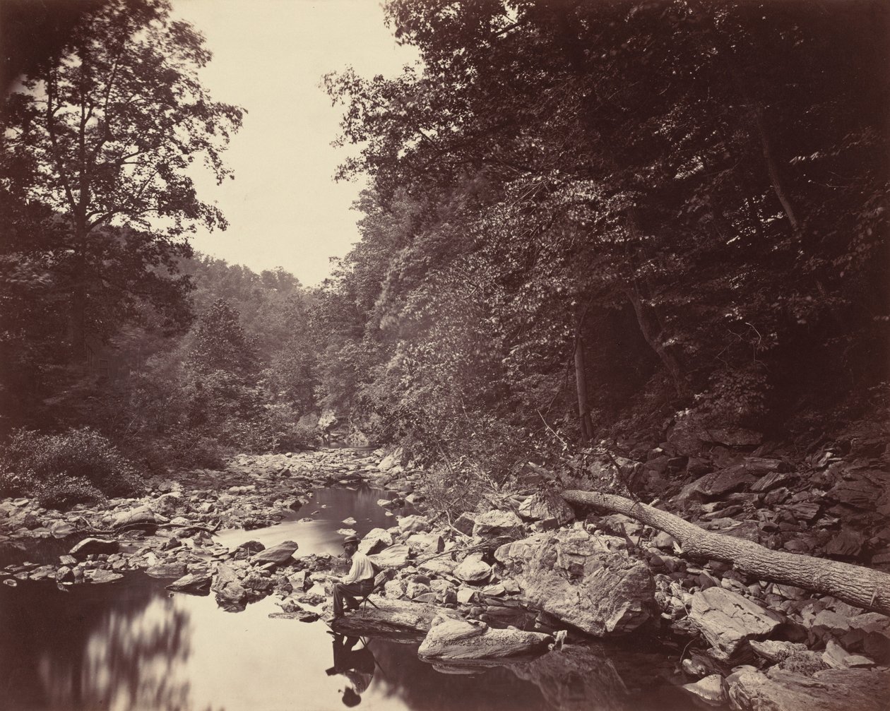 Il torrente Wissahickon vicino a Filadelfia, c. 1863 da John Moran