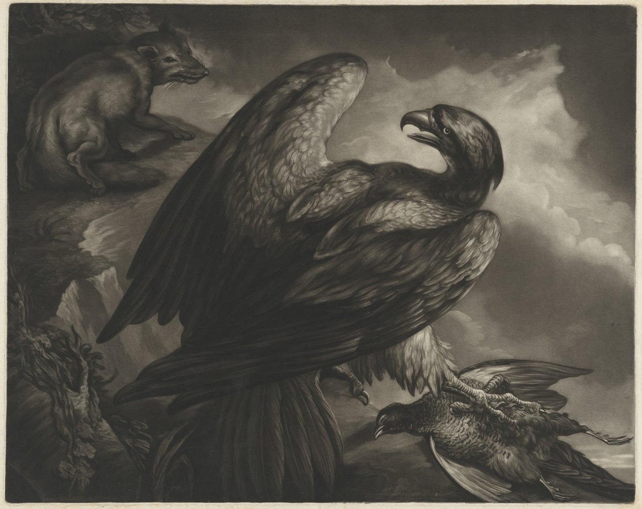Aquila e volpe da John Murphy after James Northcote