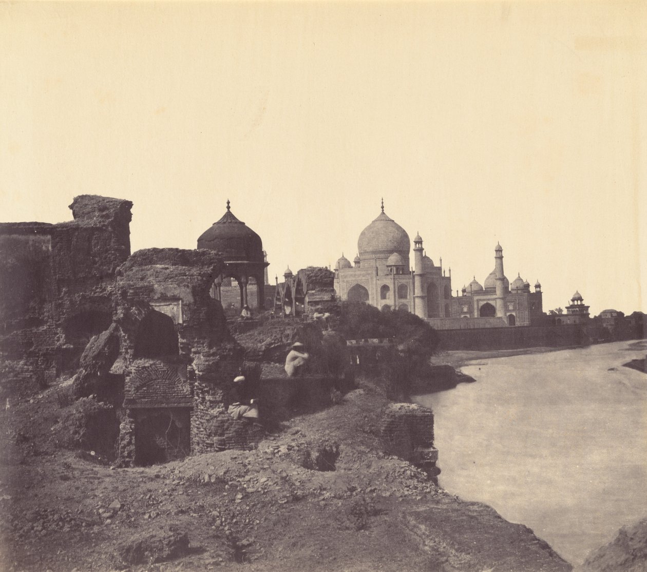 Taj Mahal da est, c. 1858-1862 (foto) da John Murray