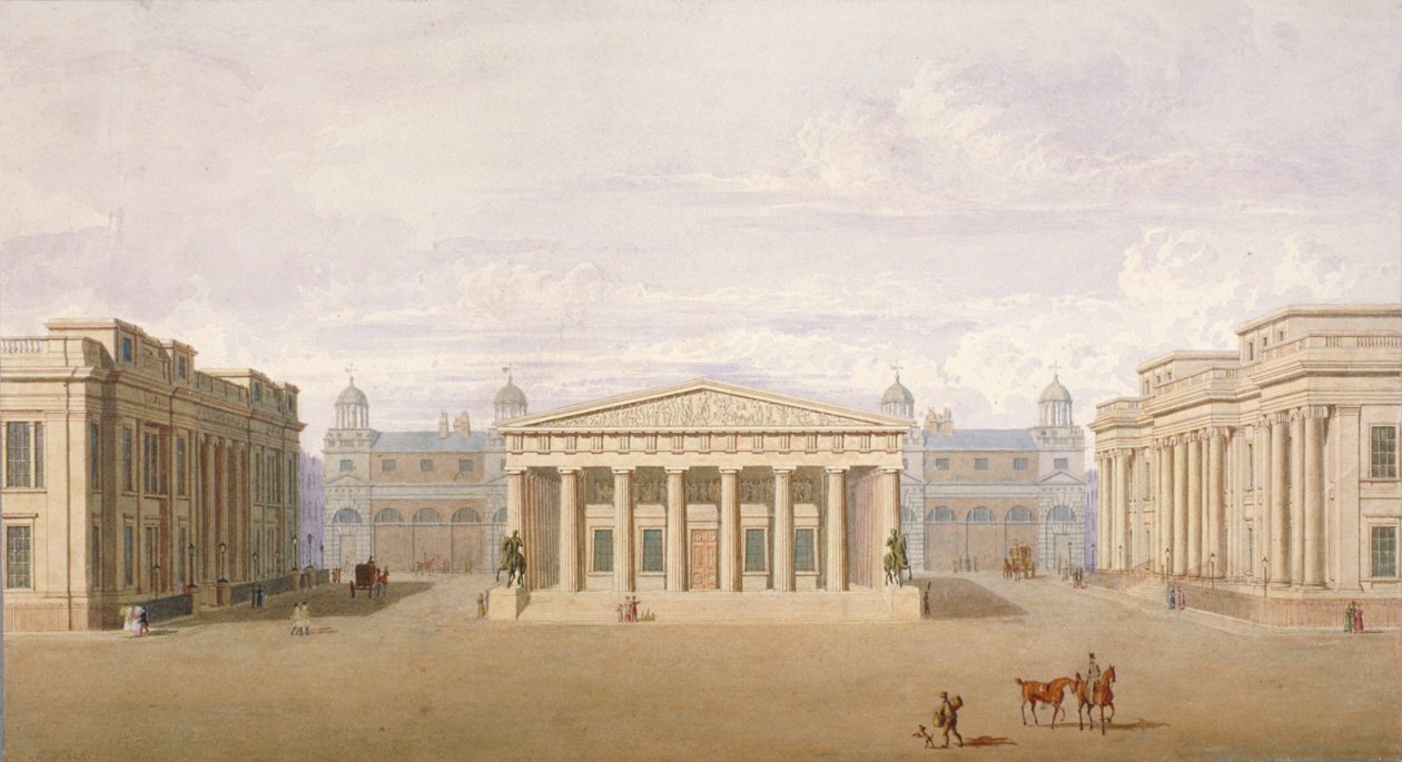 Trafalgar Square, Westminster, Londra, 1828 da John Nash