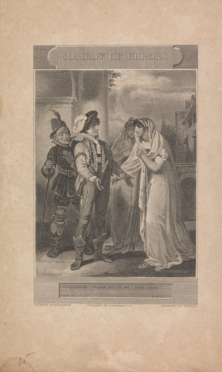 La commedia degli errori, Atto II, Scena II da John Neagle