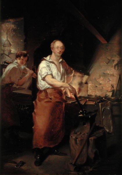 Patrick Lyon alla forgia, c.1826 da John Neagle
