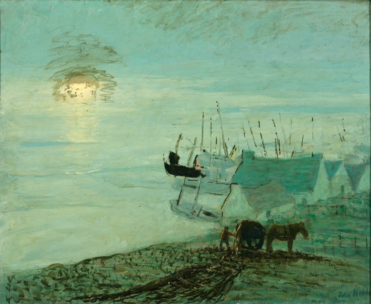 Scena di spiaggia (verso del 1929.6.79A) da John Noble