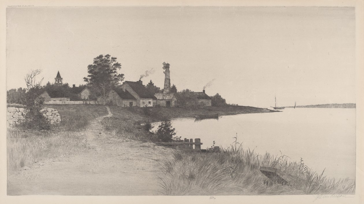 Senza titolo (Scena costiera) da John O. Anderson