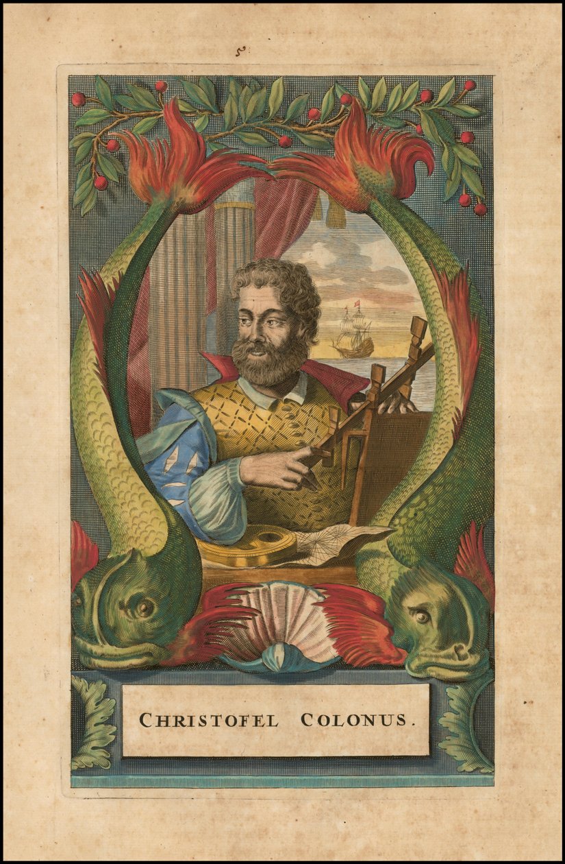 Ritratto di Cristoforo Colombo del 1671 di John Ogilby da John Ogilby