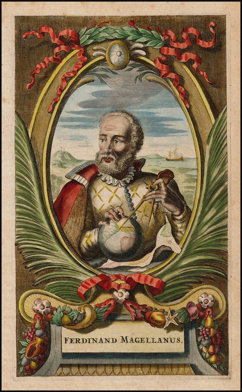 Ritratto di Ferdinando Magellano, 1671 da John Ogilby
