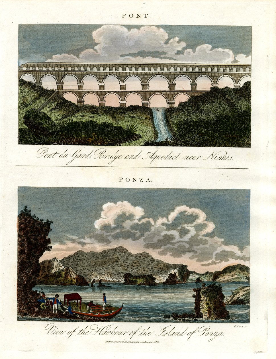 Ponti storici - Pont du Gard e Porto di Ponza da John Pass