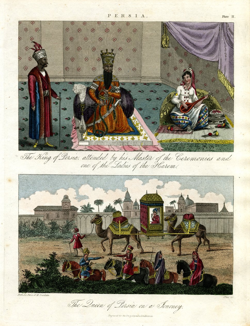 Scene dalla Persia - Vita di corte e processione reale da John Pass