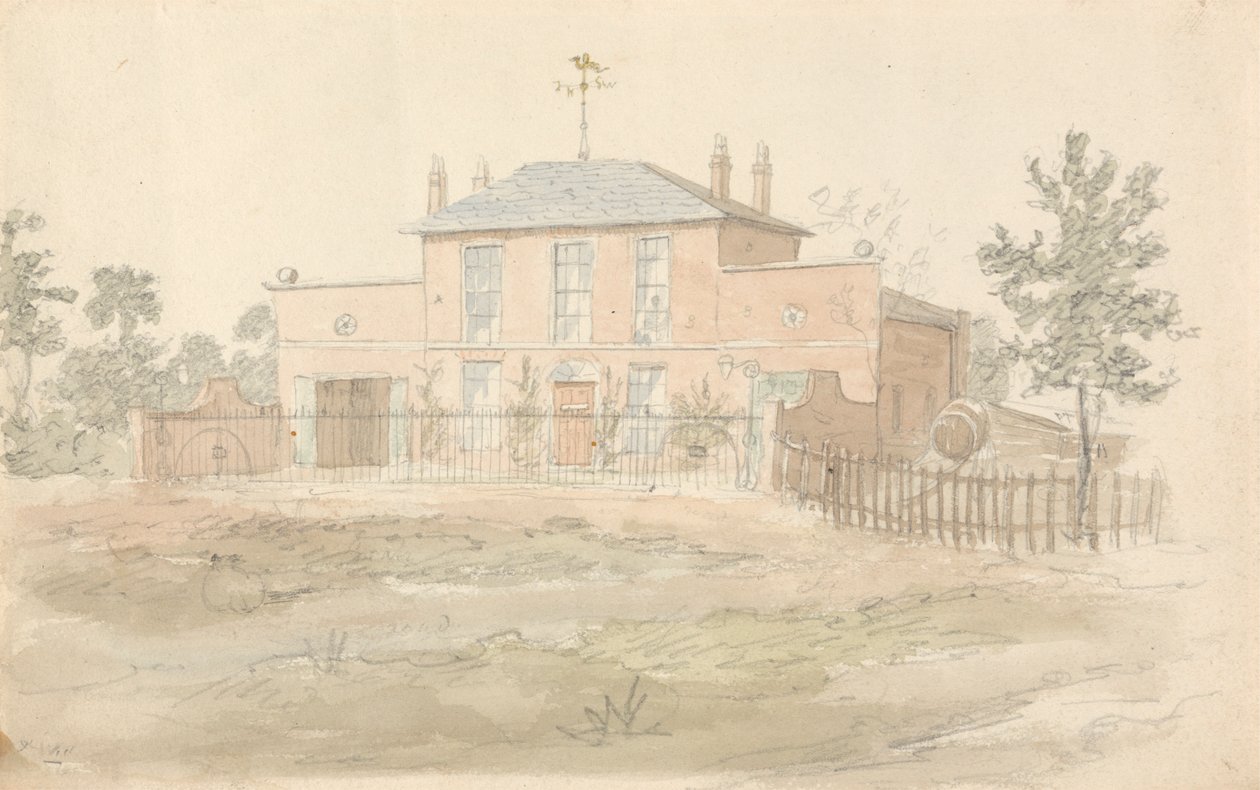 Casa con segnavento da John Preston Neale