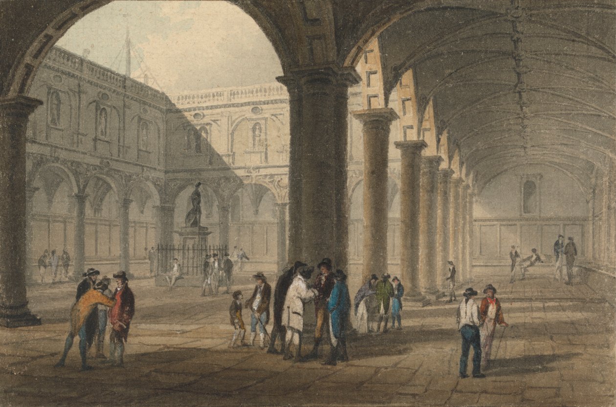 Il Quadrilatero della Borsa Reale da John Preston Neale