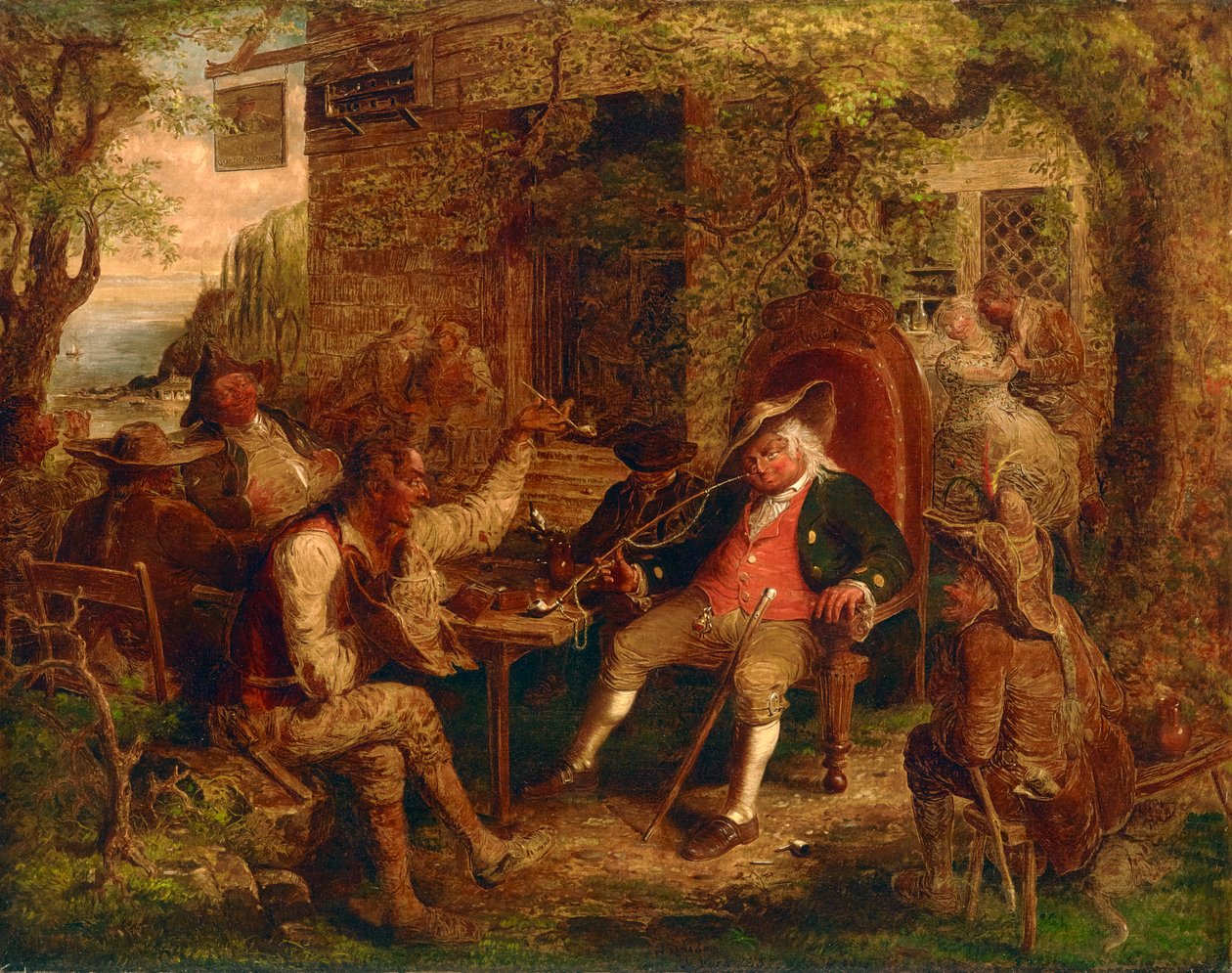 Wolfert Webber alla locanda (Il sogno dorato di Wolfert Webber) 1857 da John Quidor