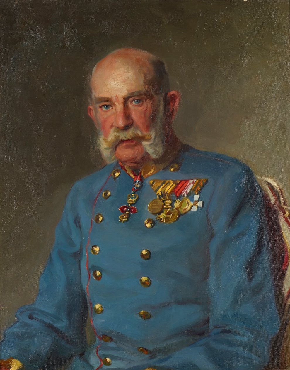 Imperatore Francesco Giuseppe I in uniforme di servizio di un feldmaresciallo austriaco da John Quincy Adams