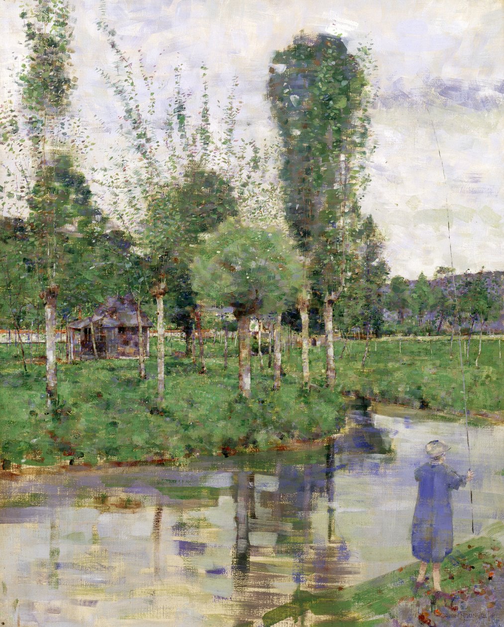 Sul fiume, Sainte-Gertrude, Caudebec, Normandia da John Quinton Pringle
