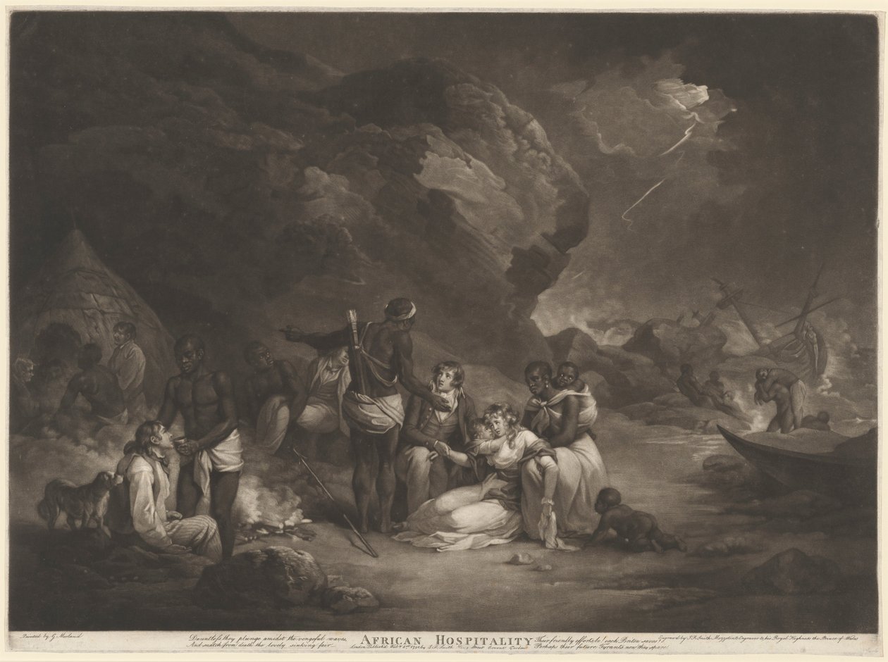 Ospitalità Africana, 1791 da John Raphael Smith