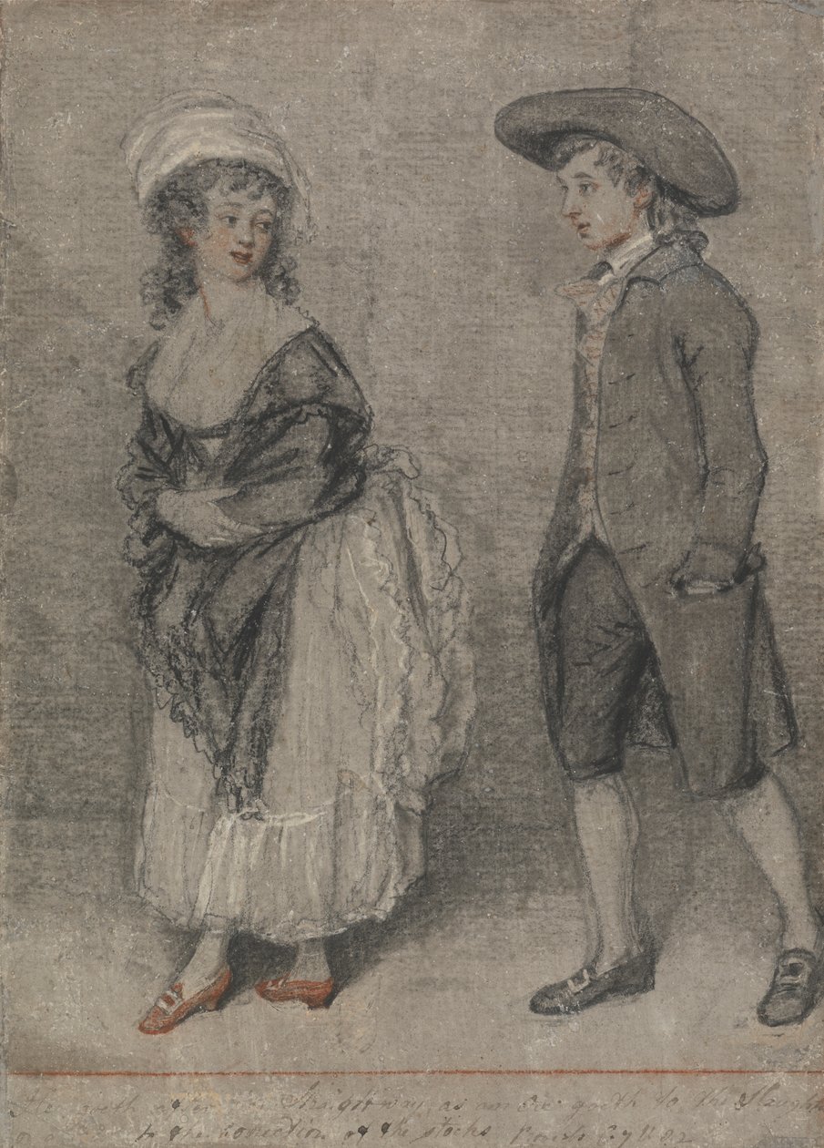Egli la Segue Subito come un Bue va al Macello (Proverbi, Capitolo VII, Verso 22) da John Raphael Smith