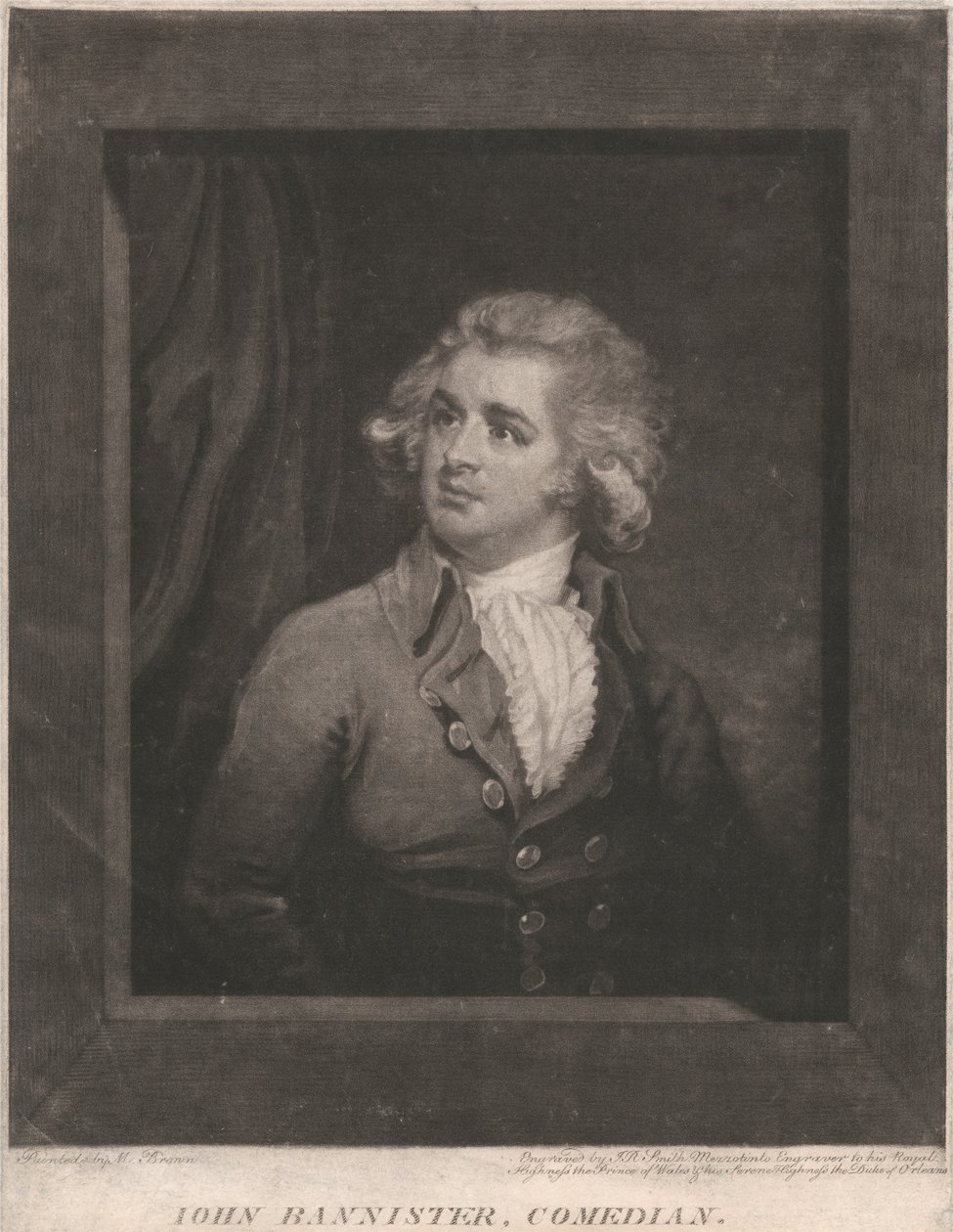 John Bannister, comico, 1787 da John Raphael Smith