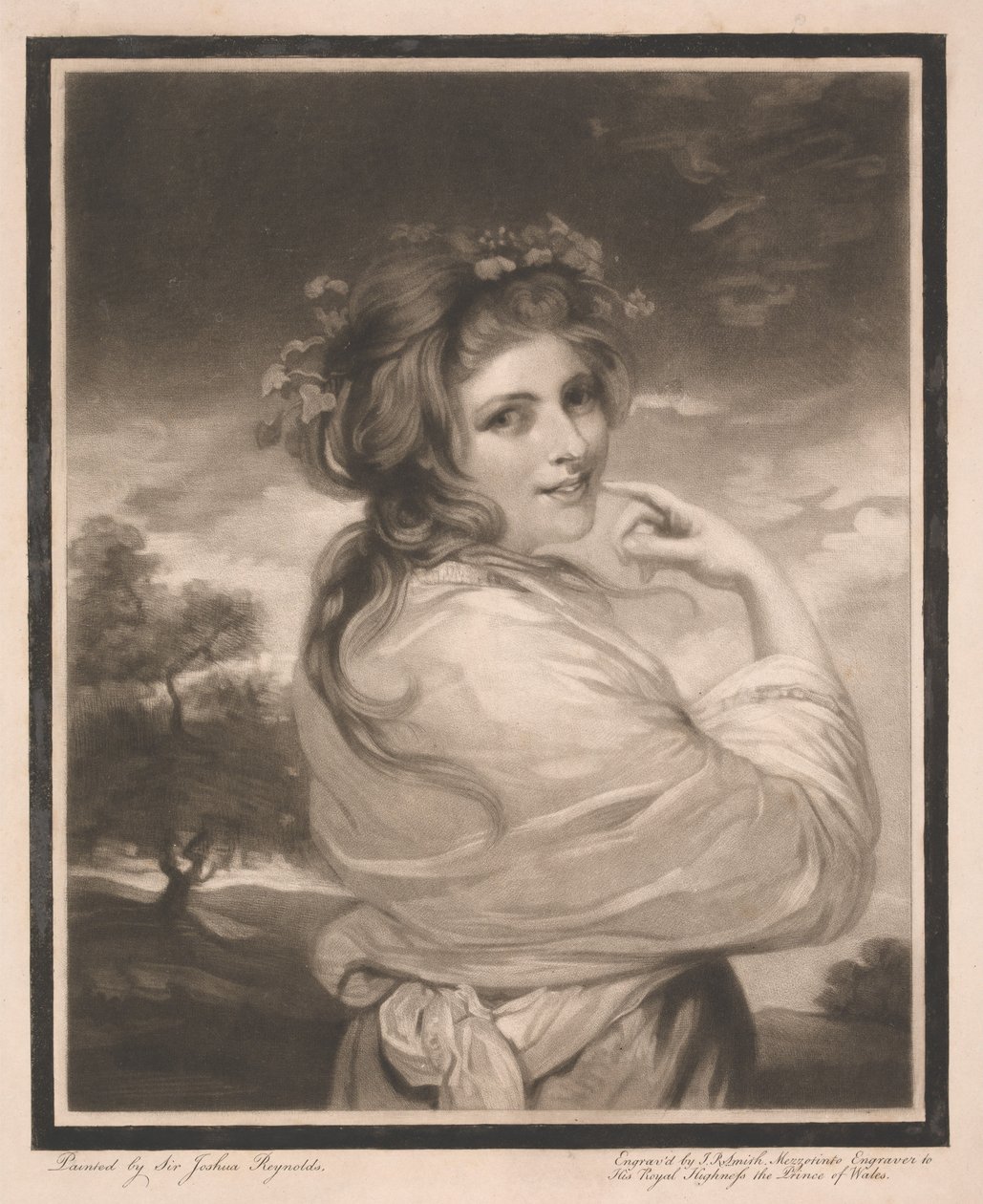 Lady Hamilton come baccante da John Raphael Smith