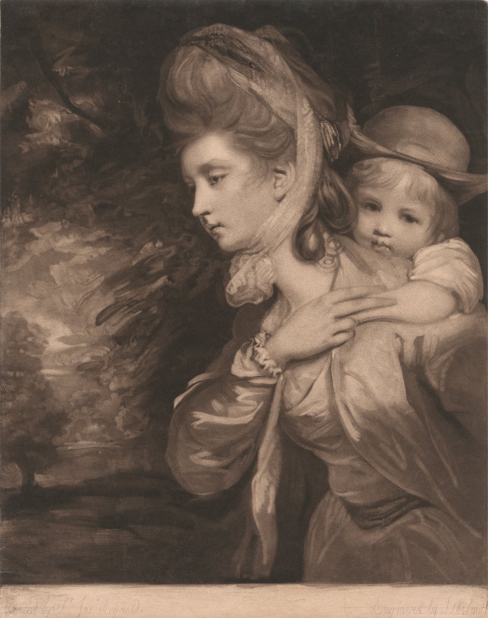 La signora Payne Galwey e suo figlio Charles da John Raphael Smith