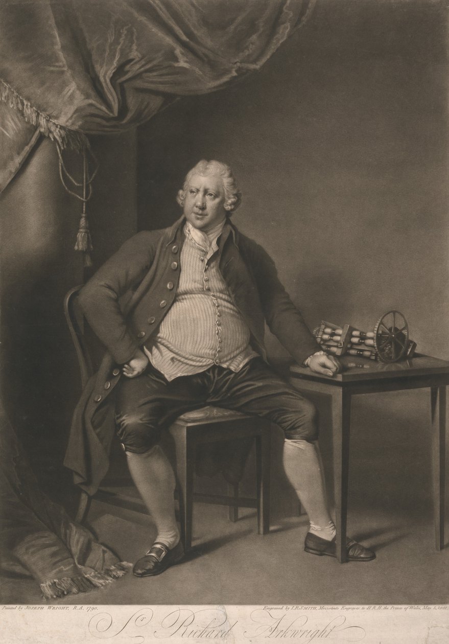 Ritratto di Richard Arkwright da John Raphael Smith