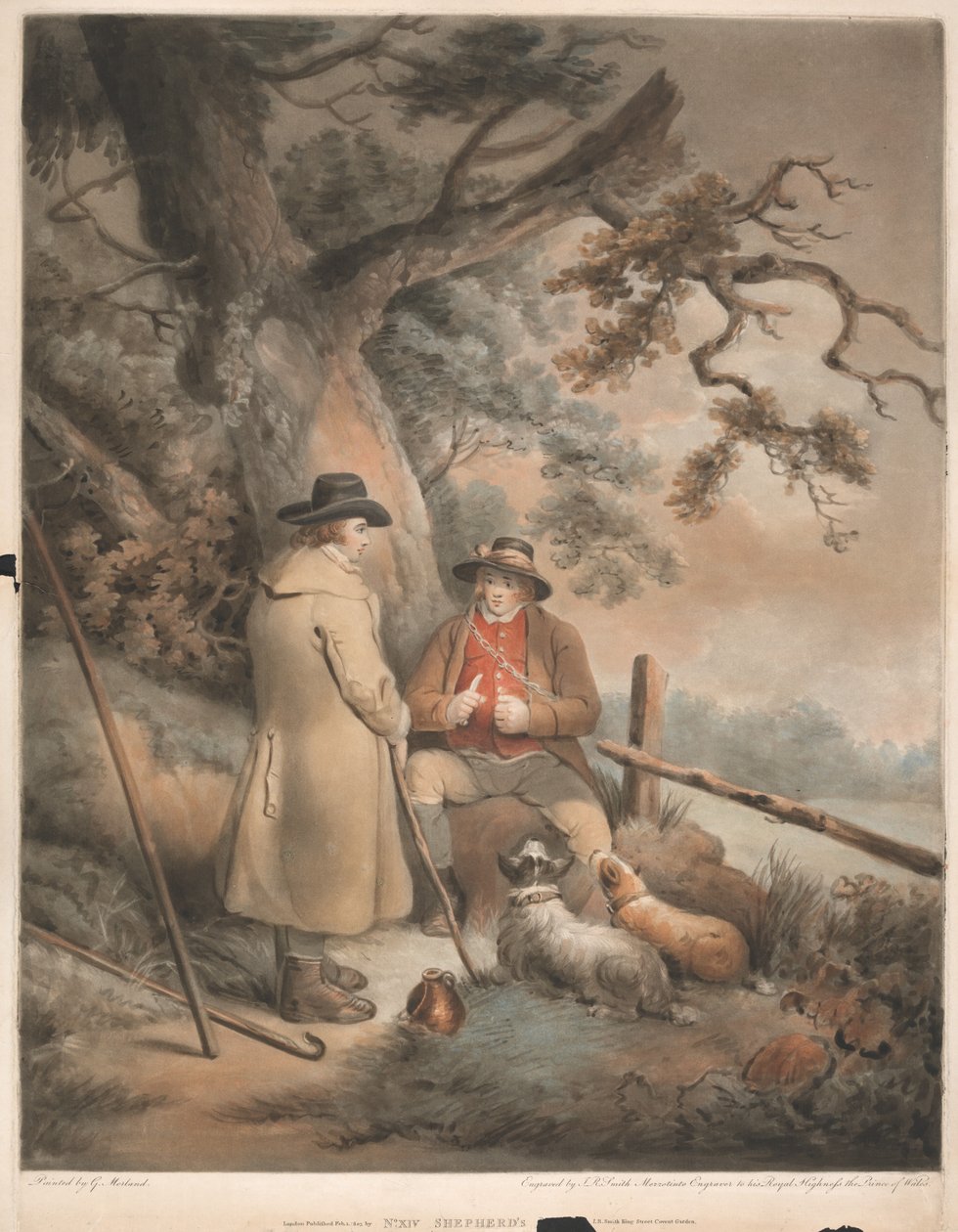 Il pasto del pastore da John Raphael Smith