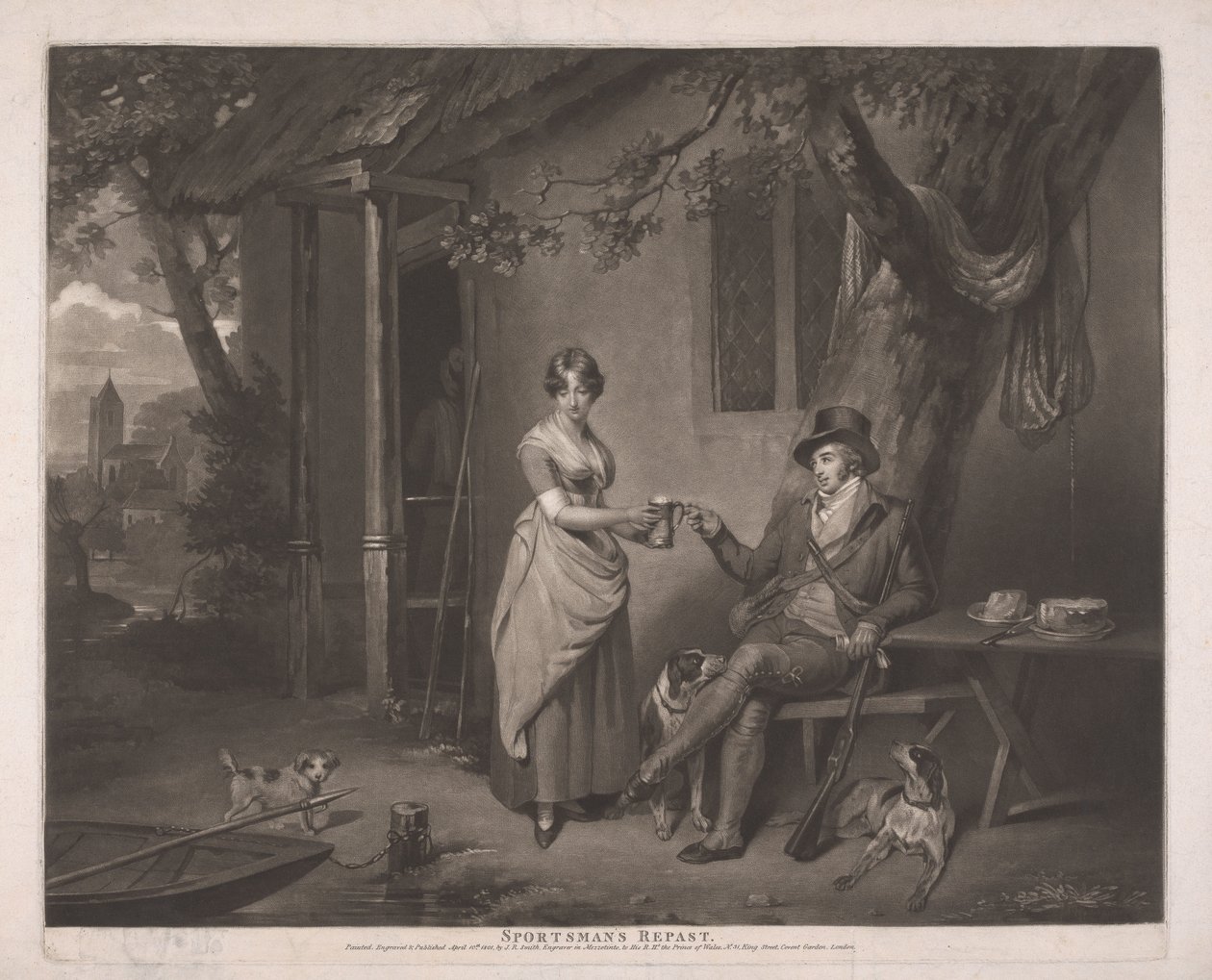 Pasto di un cacciatore da John Raphael Smith