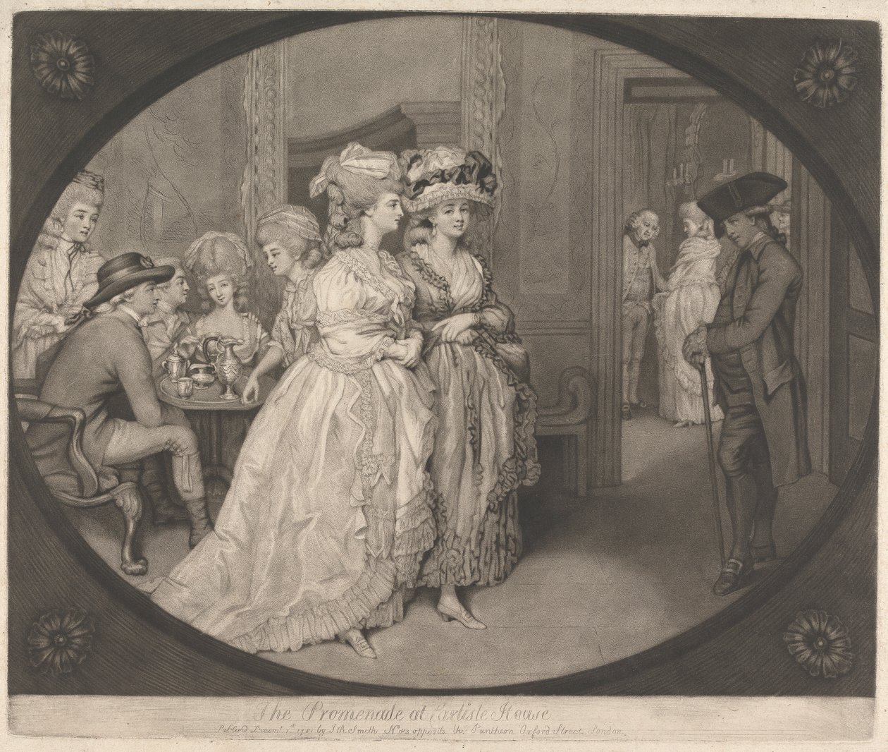 La Passeggiata a Carlisle House da John Raphael Smith