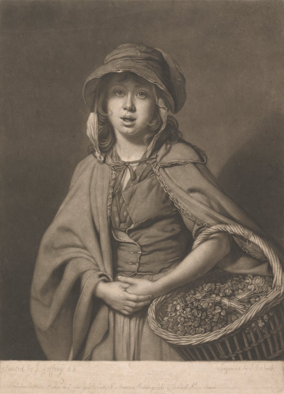 La ragazza del crescione da John Raphael Smith