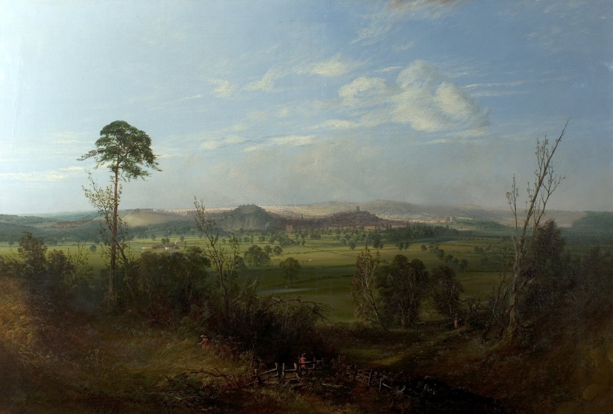 Vista di Nottingham da Wilford, c.1850 da John Rawson Walker