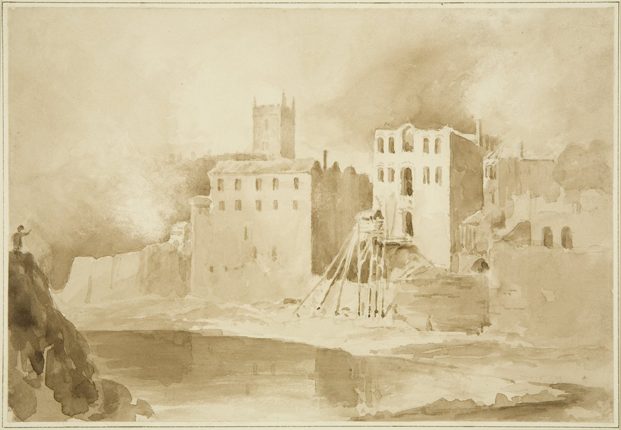 Retro della Zecca (ora Ospedale di San Pietro) da John Reverend Eden