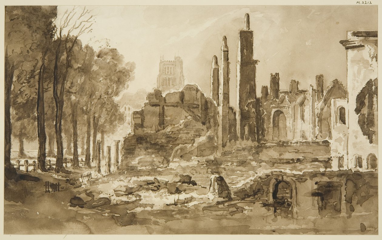 Rovine della Mansion House e della Custom House da John Reverend Eden