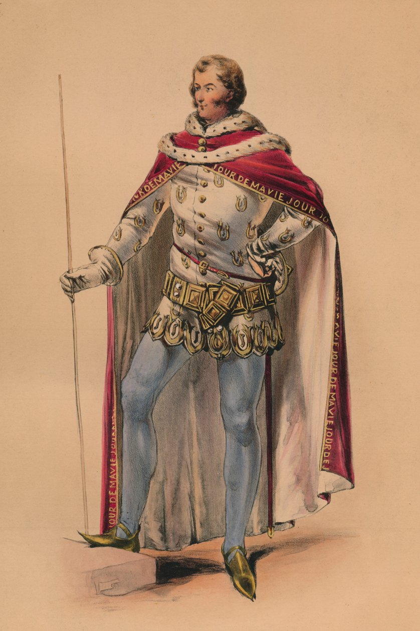 Ospite in costume per il Bal Costumé della Regina Vittoria, 12 maggio 1842 da John Richard Coke Smyth