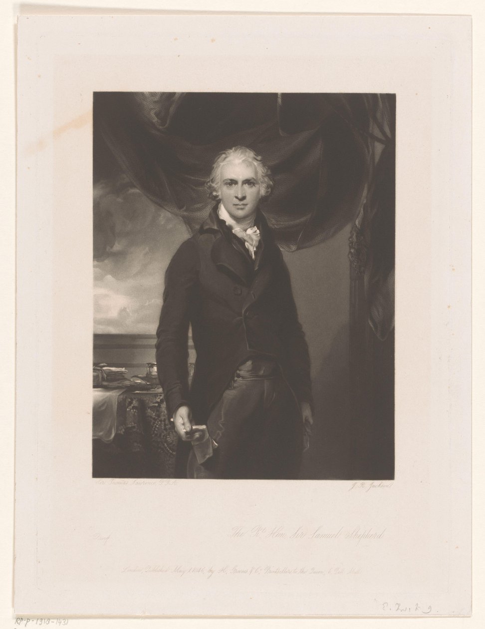 Ritratto di Samuel Shepherd da John Richardson Jackson