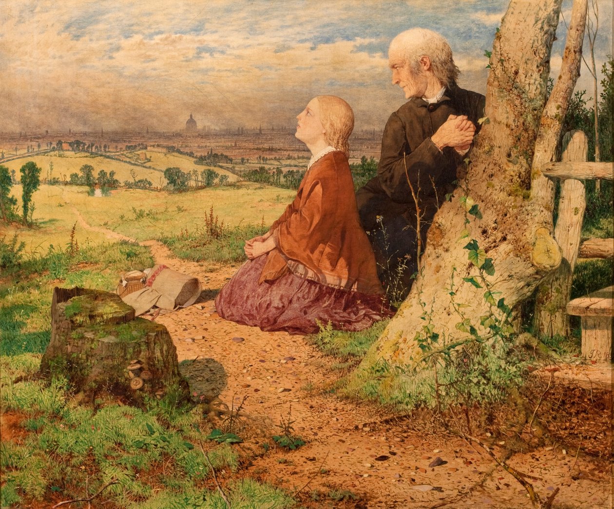 La Piccola Nell e suo Nonno lasciano Londra da John Ritchie