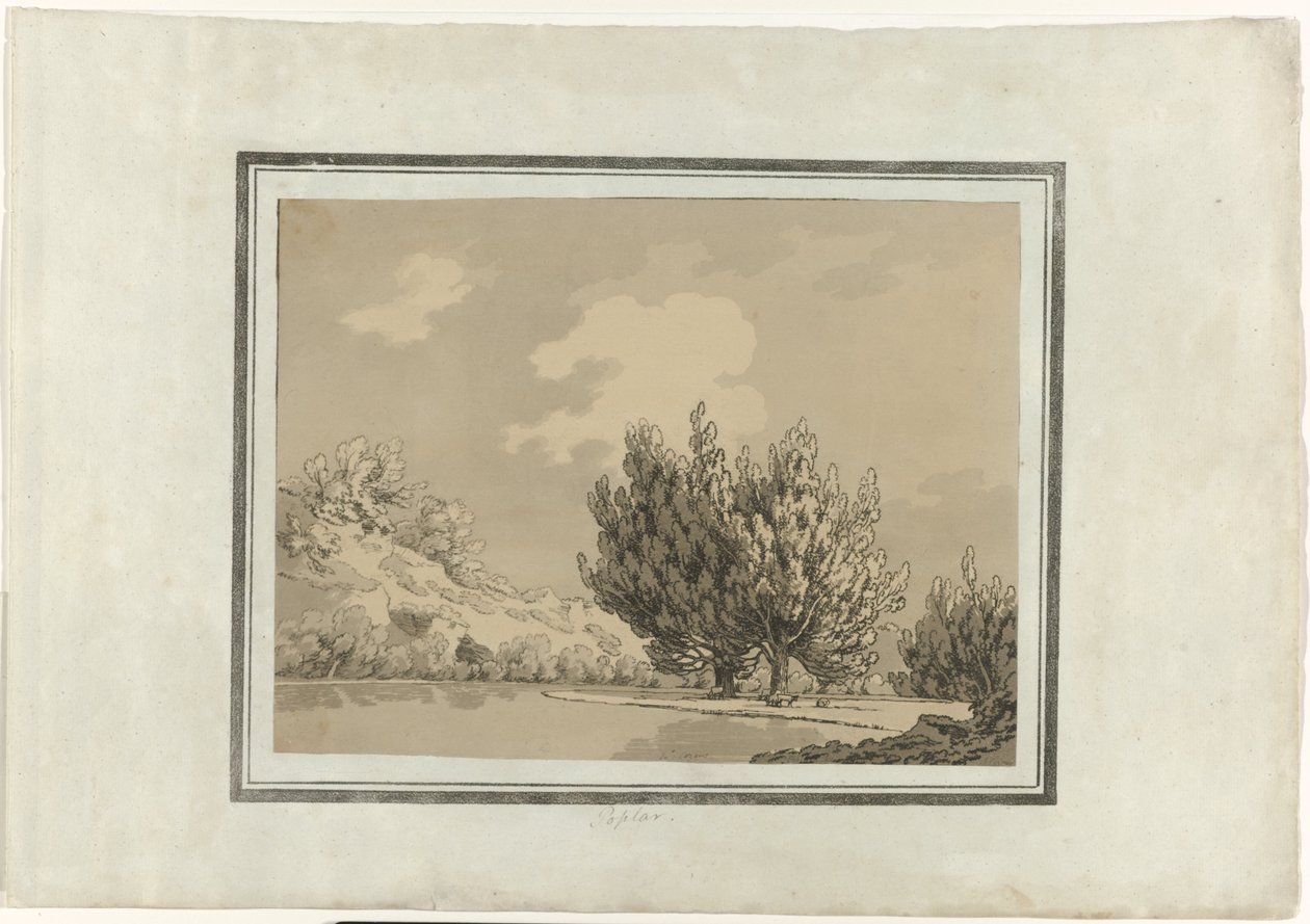 Pioppo da John Robert Cozens (signed by artist)
