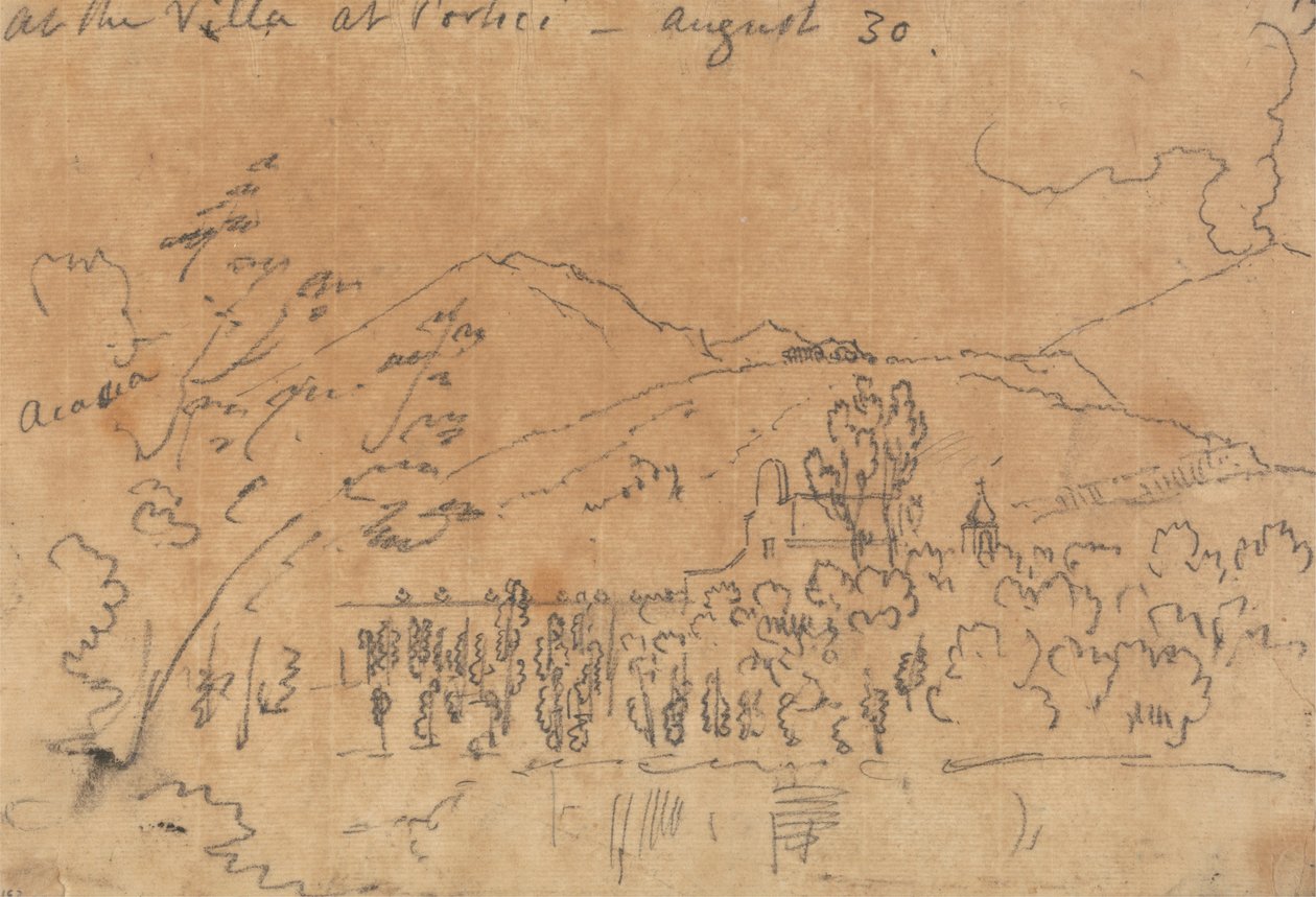 Alla villa di Portici, 30 agosto da John Robert Cozens