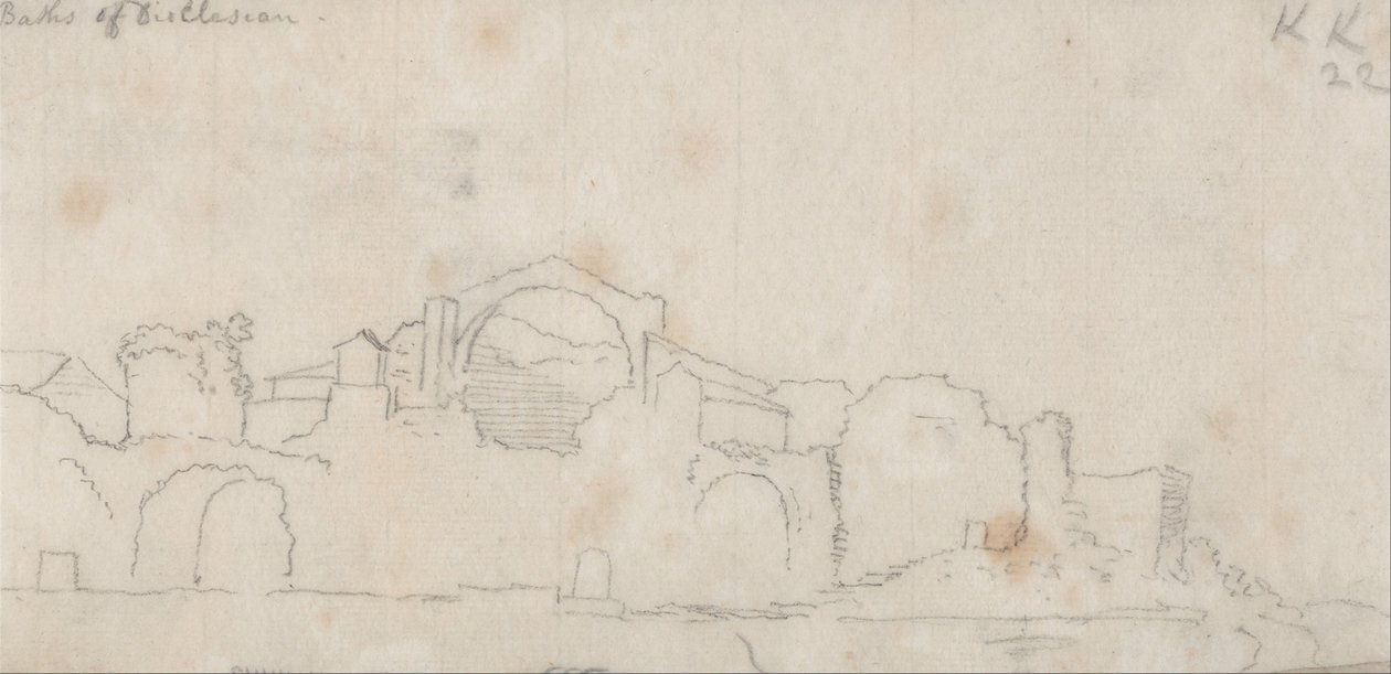Bagni di Diocleziano da John Robert Cozens