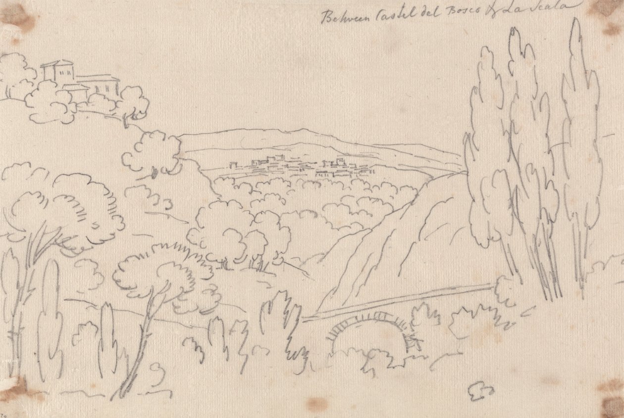 Tra Castel del Bosco e La Scala da John Robert Cozens