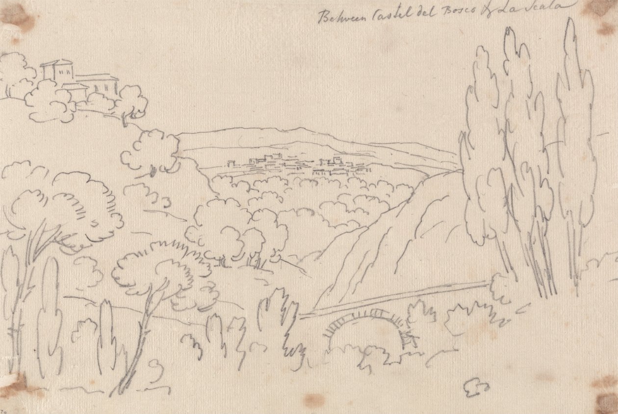 Tra Castel del Bosco e La Scala da John Robert Cozens