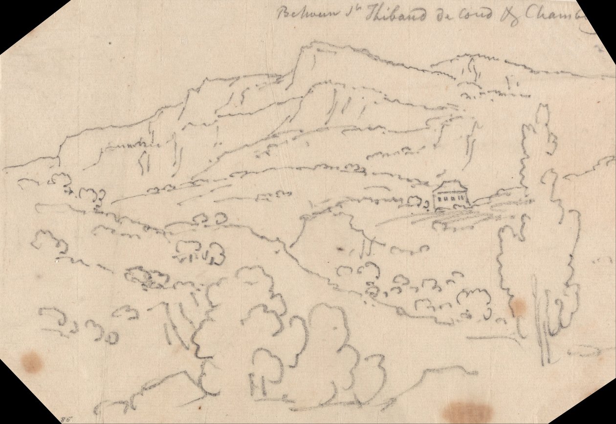 Tra Saint-Thibaud-de-Couz e Chambery da John Robert Cozens