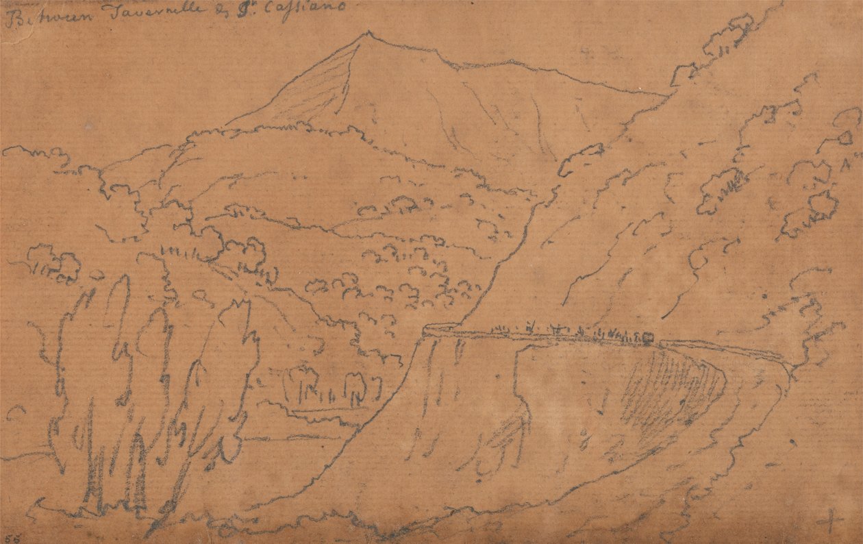 Tra Tavernelle e San Casciano da John Robert Cozens