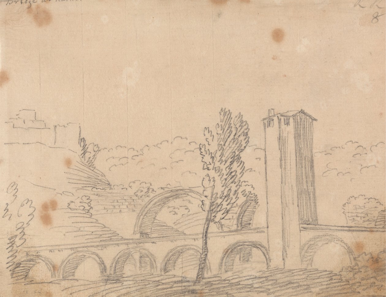 Ponte a Narni da John Robert Cozens