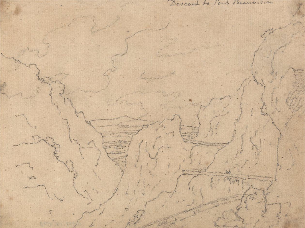 Discesa al Pont de Beauvoisin da John Robert Cozens