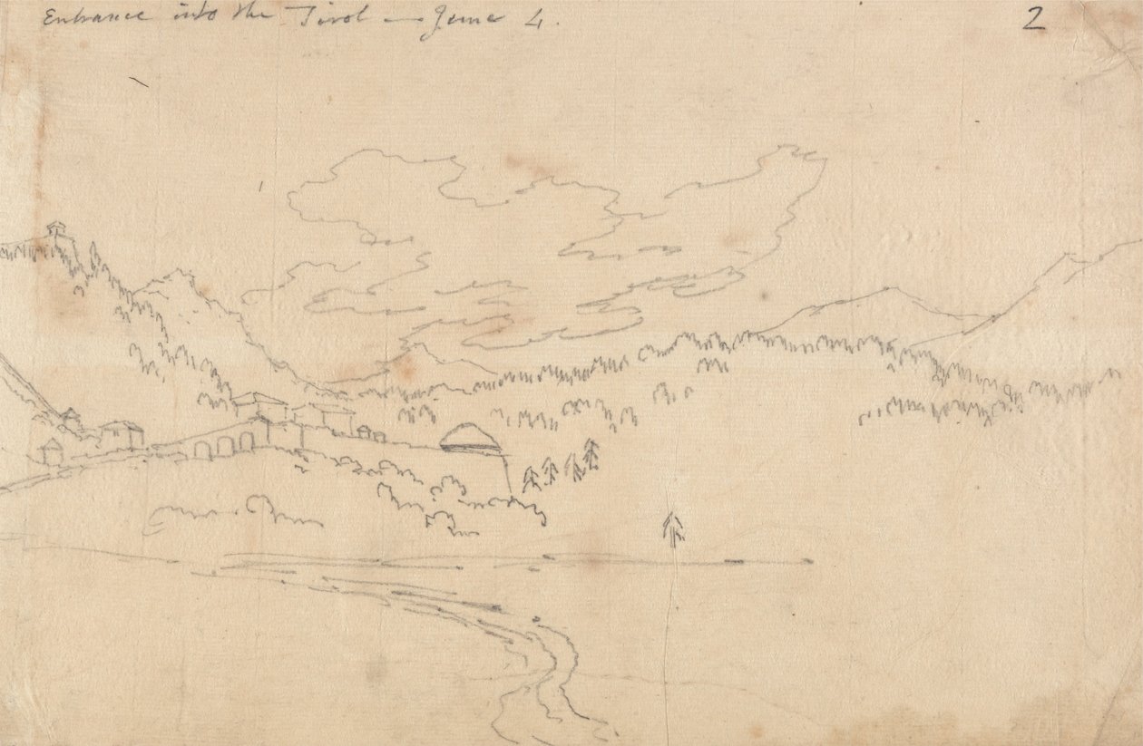 Ingresso nel Tirolo, 4 giugno da John Robert Cozens