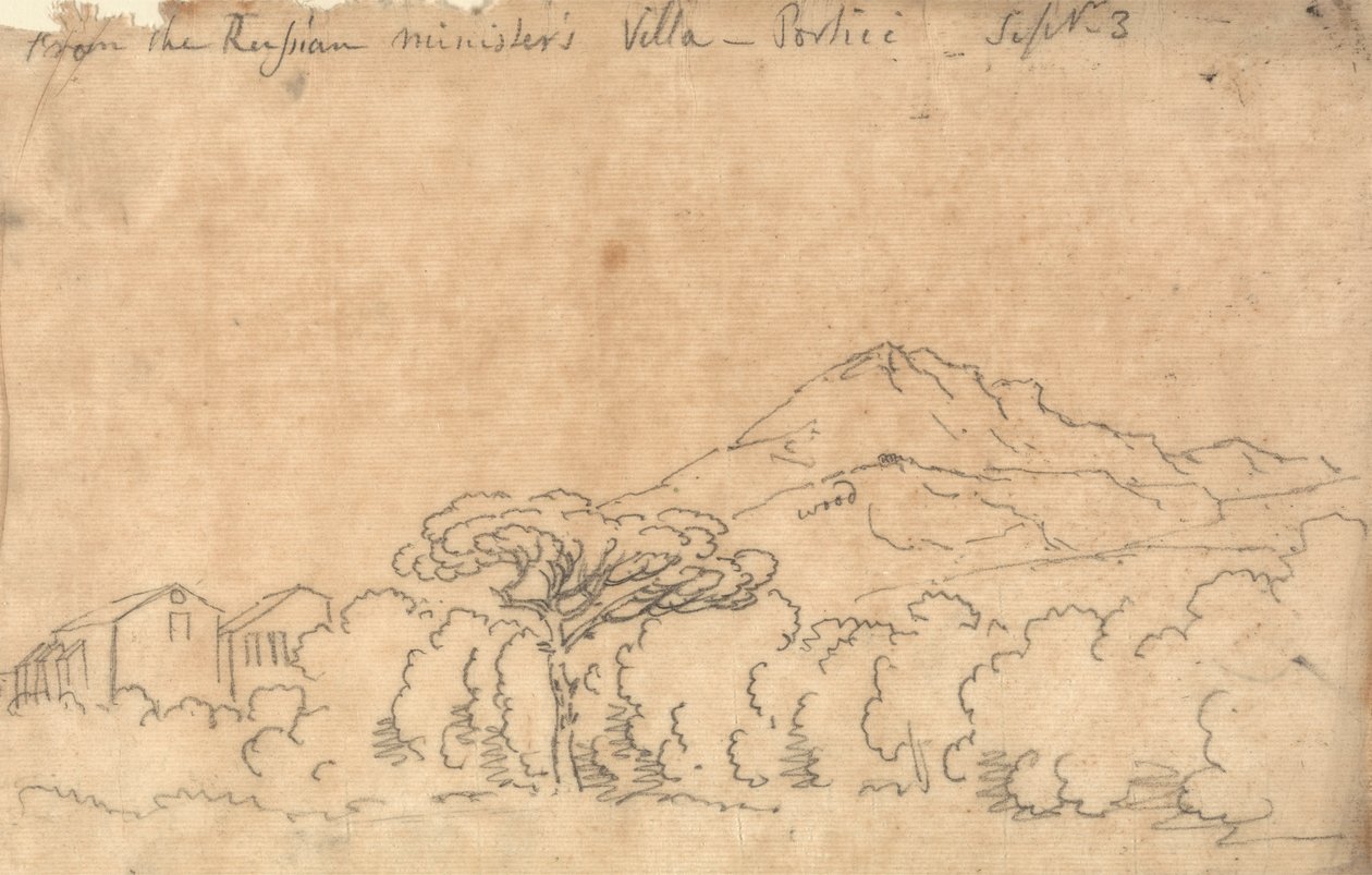 Dal Palazzo di Portici, 7 settembre da John Robert Cozens