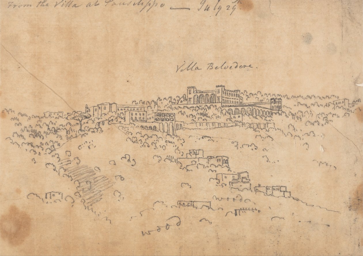 Dalla Villa di Posillipo, 29 luglio da John Robert Cozens