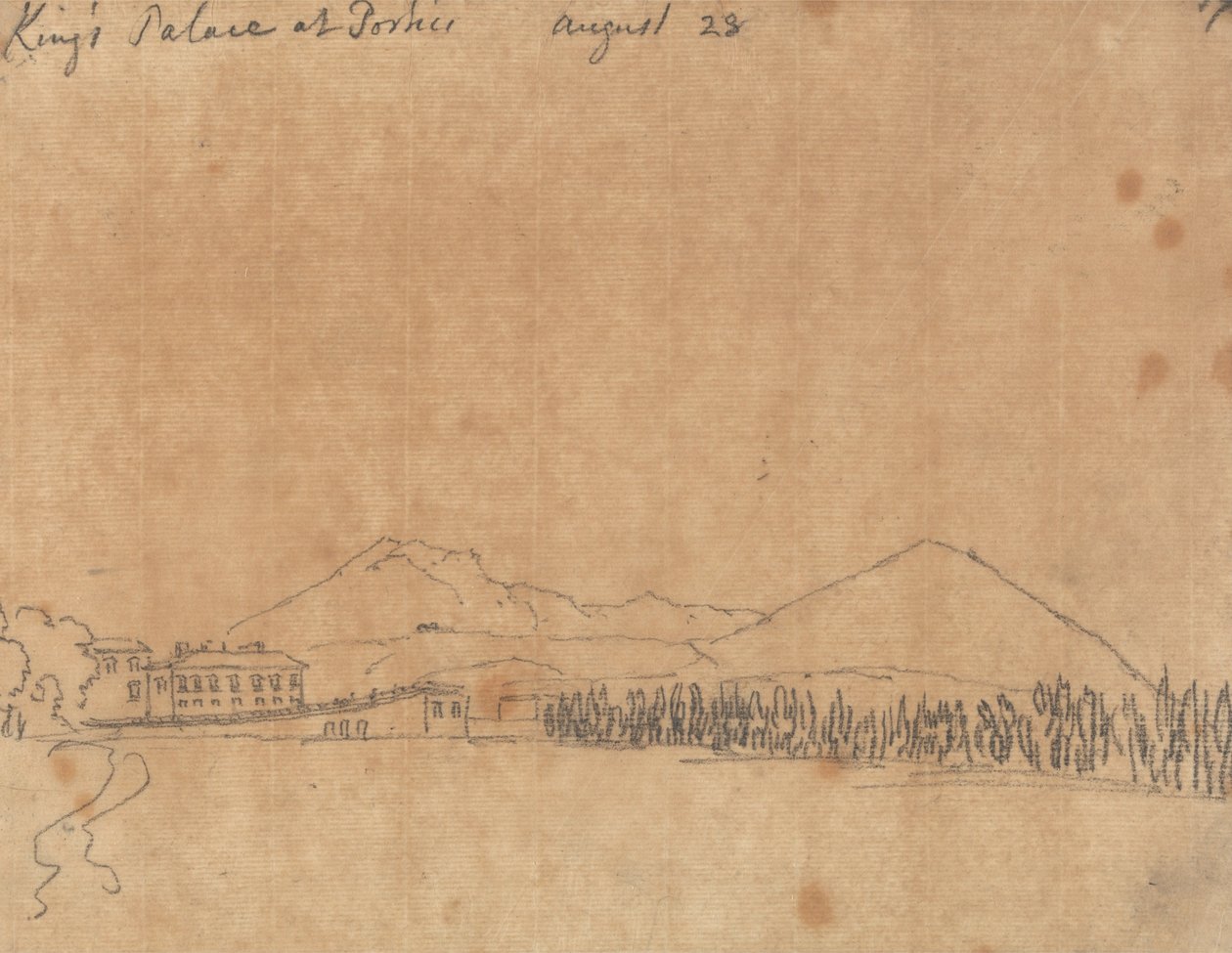 Palazzo del Re a Portici, 28 agosto da John Robert Cozens